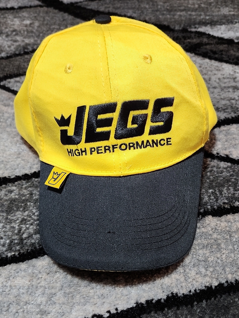 VINTAGE JEGS HIGH PERFORMANCE EMBROIDERED VELCRO BASEBALL CAP HAT